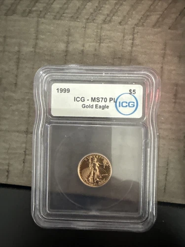 1999 $5 Gold Eagle ICG MS70 PL