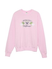 Victoria's Secret PINK Long Sleeve Fleece Crew Neck Sweatshirt XS NWT