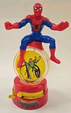 RARE Vtg. 1984 Marvel Spider-Man Doc Ock Gumball Machine 9.5" With Key