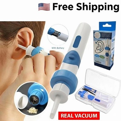 Safety Electric Cordless Vacuum Ear Cleaner Wax Remover Painless Cleaning Tool