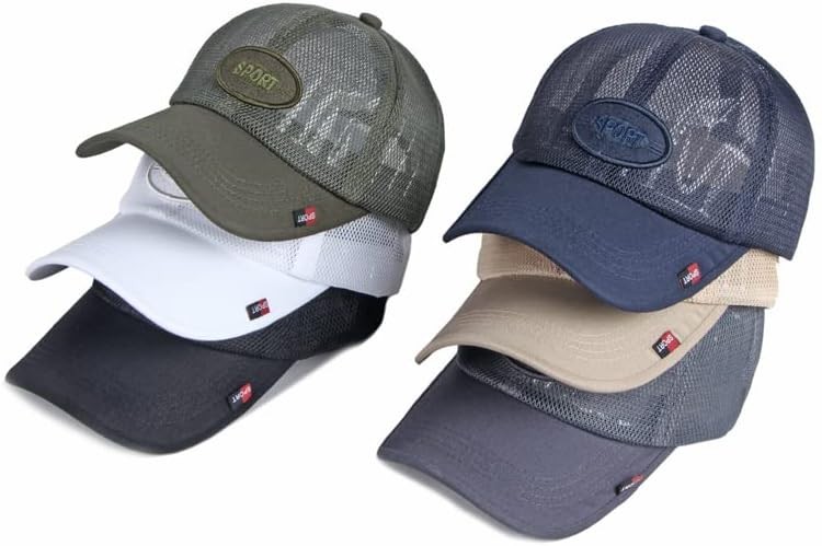 YAMEE Mesh Baseball Cap - Breathable Summer Trucker Hat For Men & Women - View #4