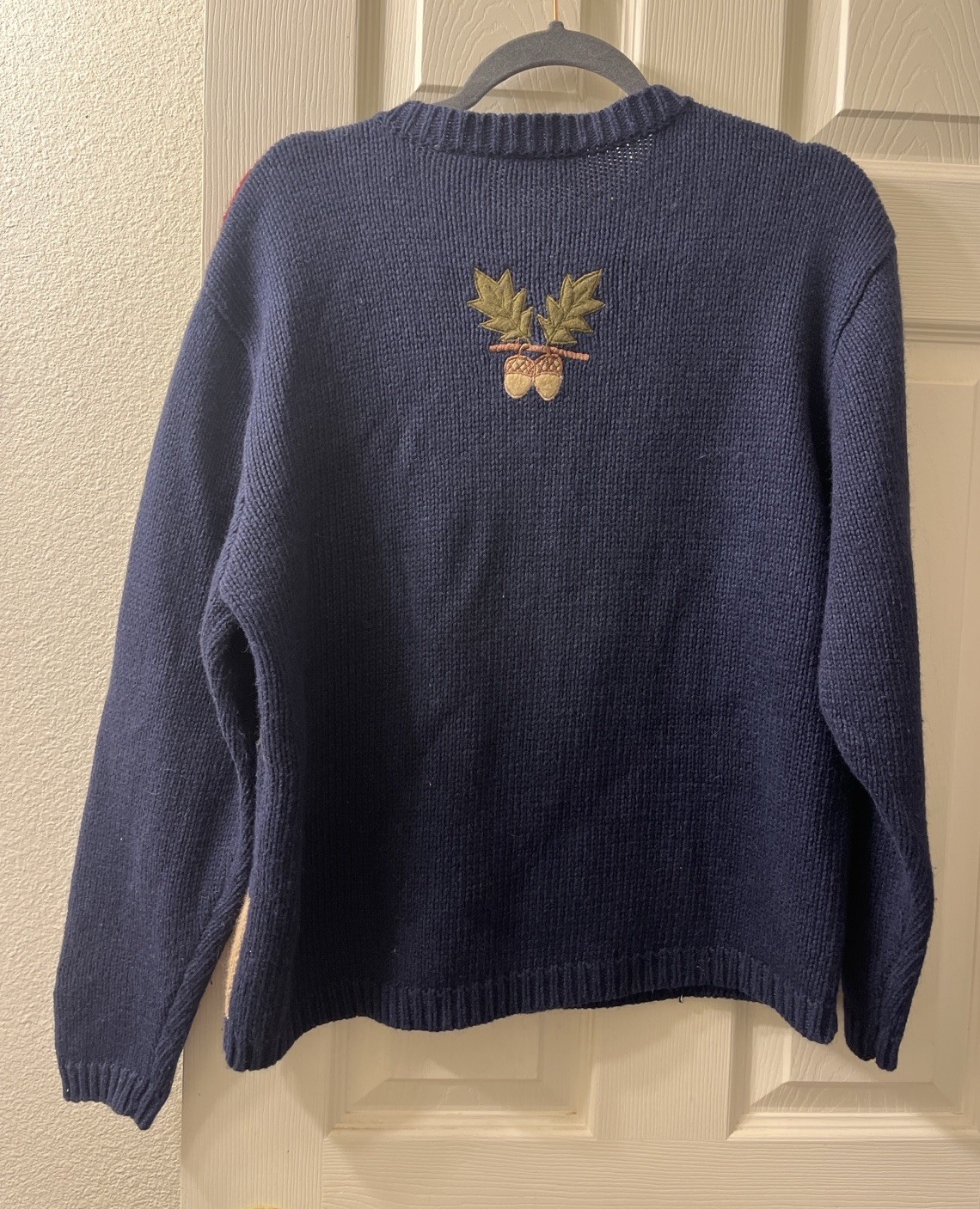 Croft & Barrow Patchwork Fall Cardigan Sweater Me… - image 3