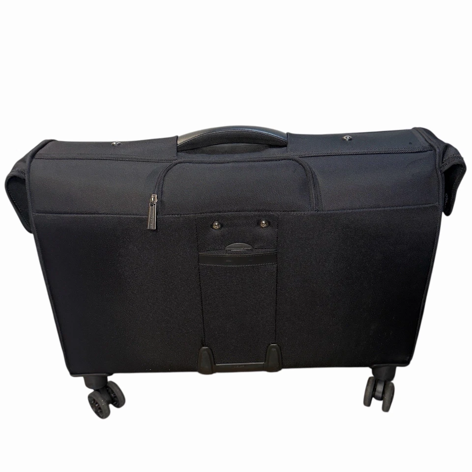 DELSEY Paris Luggage DLX Garment Bag with Spinner Wheels Black 24 Inch - Image 3 of 4