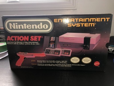 Nintendo NES Action Set Console Complete In Box CIB w. Styrofoam & Inserts 