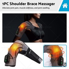 Heated Shoulder Brace Massage Rotator Cuff Support Compression Wrap Rechargeable
