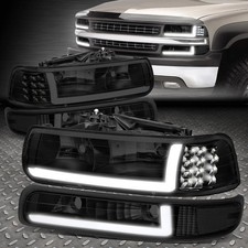For 99-02 Chevy Silverado 1500 2500 HD 3500 LED DRL Headlight Bumper Signal Lamp