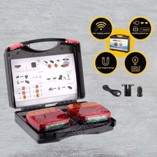 Wireless Magnetic Trailer Lights For Flatbed Trucks Trailer Tail Cart Rear LED