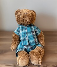 FAO Schwarz Teddy Bear Plush In Pajamas 15"