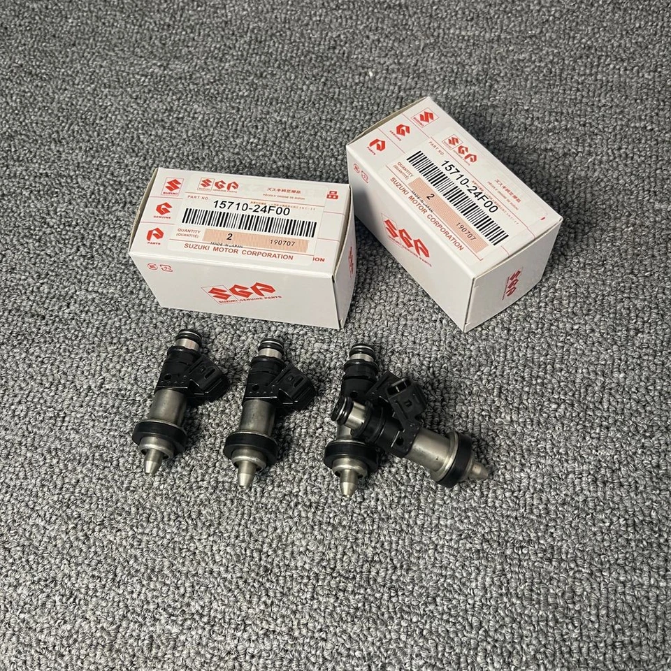 4X Fuel Injectors For Suzuki GSXR 600 750 1000 Hayabusa GSX1300 R RZ 15710-24F00 Foto 2 de 4