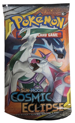 Pokémon TCG Sun & Moon Cosmic Eclipse Booster Pack Arceus, Dialga & Palkia Art