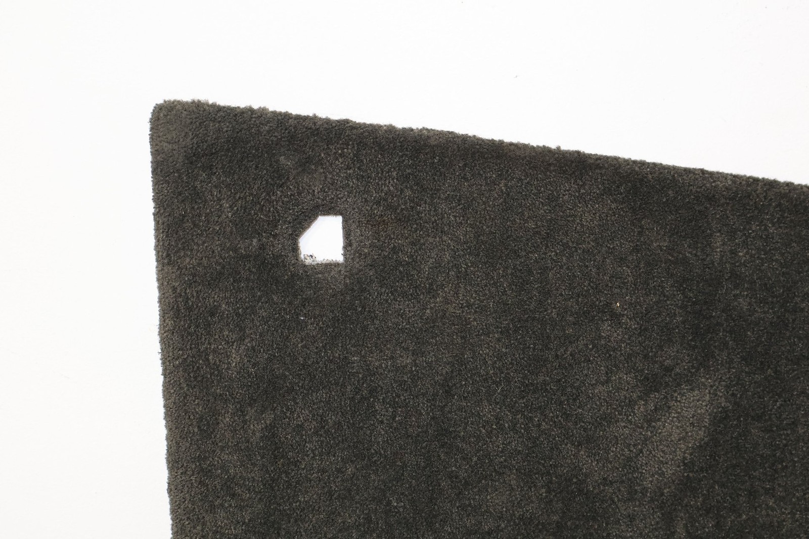 06-12 Bentley Flying Spur Right Interior Carpeted Trunk Trim Panel (Dark Gray)
