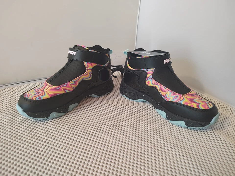 Tenis deportivos AND1 para niños talla 2 con cremallera alta nuevas con etiquetas Foto 2 de 4