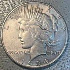 1934-S PEACE SILVER DOLLAR  EF/XF NICE STRIKE ~  FREE SHIPPING 👀