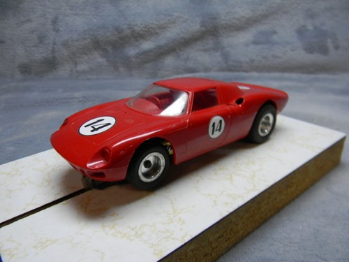 1/32 SCALE VINTAGE ORIGINAL 1964 MONOGRAM RED FERRARI 330 LM SLOTCAR PROJECT #2