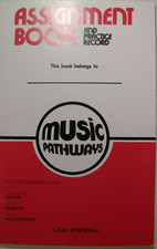 New Music Pathways Assignment Book  Practice Record Carl Fischer 05060