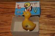 RARE Chinese Guan Xing Ya Zi Duck in Original Box  Works Tin  Plastic