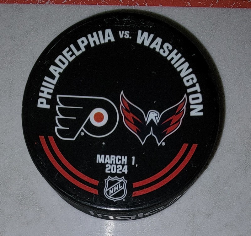 Philadelphia Flyers vs Washington Capitals 3-1-2024  Warmup Puck 
