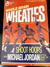 General Mills Wheaties Michael Jordan Cereal Box with Game on Back
