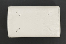 Maison Margiela Key Case 4-Stitch White Calf Leather 6 Rings Box Tags