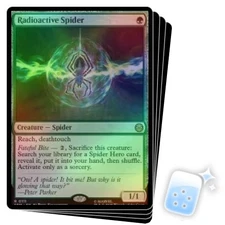 FOIL RADIOACTIVE SPIDER (111) X4 Marvel's Spider-man SPM Magic MTG MINT CARD