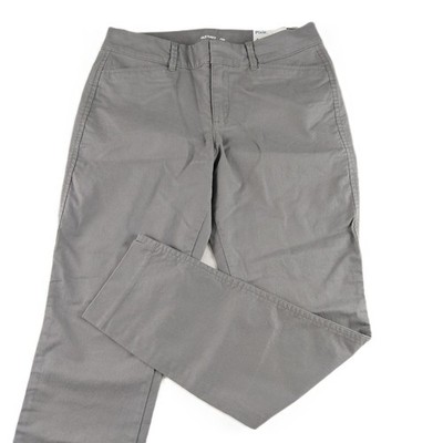 Old Navy Pixie Mid Rise Ankle Pant Women's Size 4 Blank Slate Gray Stretch Chino