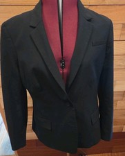 Banana Republic Women  s Black Lined Blazer Jacket Button Long Sleeve 14P