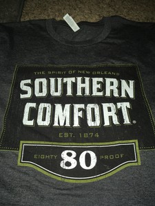 Brand New Southern Comfort Alcohol 80 Proof Men S Gray Tee Shirt