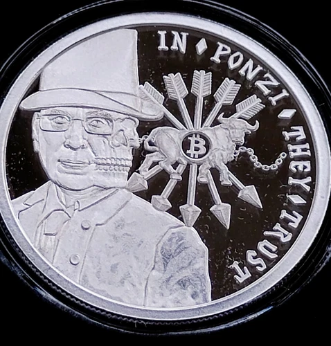 2024 Silver Shield- IN PONZI THEY TRUST- 1oz .999 Silver Proof