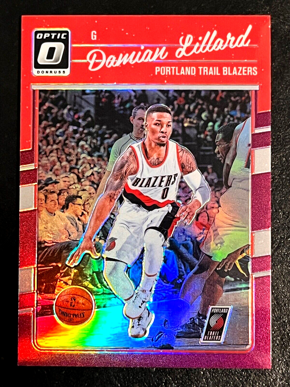 2016-17 Optic Damian Lillard Purple Prizm Refractor card