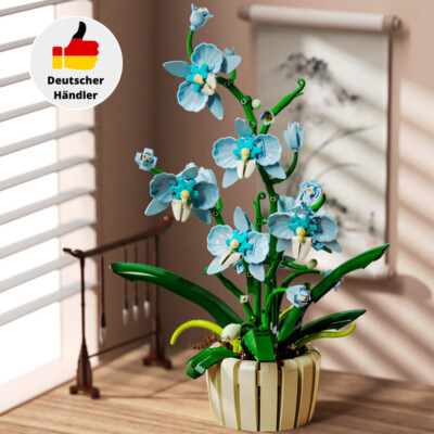 Für LEGO Botanical Collection MJ13048 Orchidee Bausatz, Mehrfarbig 1192 Stück