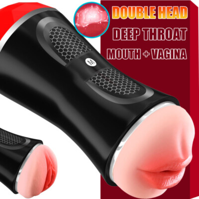 Male Masturbator Realistic Pocket Pussy Blowjob Vagina Oral Stroker Men Sex  Toys | eBay