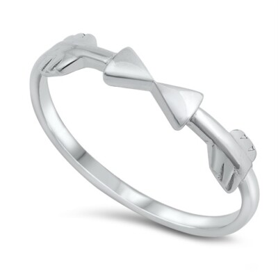 Double Arrow Sterling Silver Fashion Ring NEW