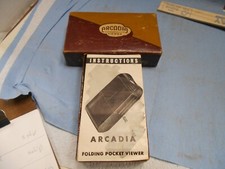Vintage ARCADIA Commander Veiwer; Box; Veiwer Instructions