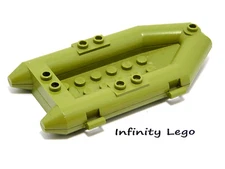 LEGO Olive Green Boat Inflatable 6 x 12 Rubber Raft (30086) - x1