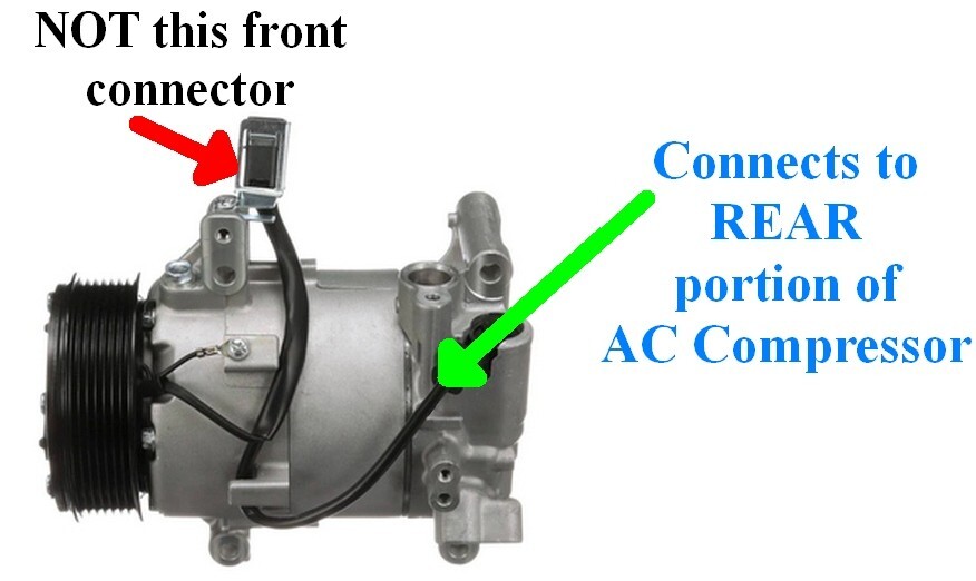 fits GM AC Compressor REAR Connector Plug Harness Wiring Air ...