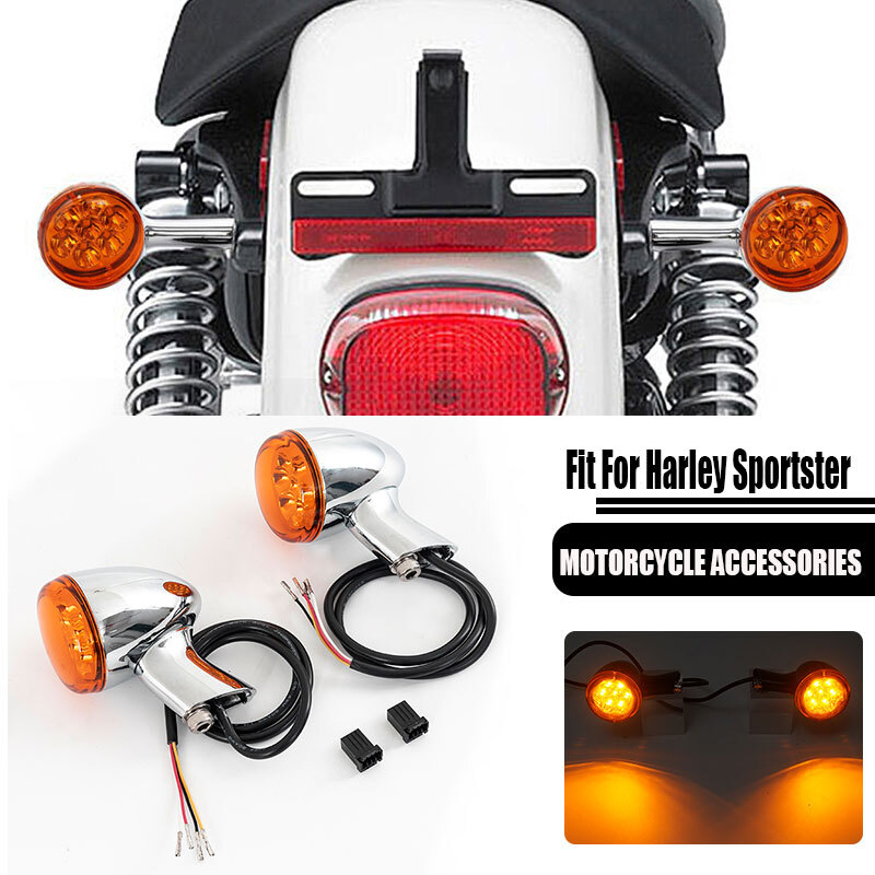 Fit For Harley Sportster XL 883/1200 1992~22 Rear LED Turn Signals