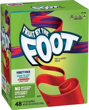 Fruit By The Foot Snacks, Berry Tie-dye And Strawberry Variety Pack 48 Ct.
