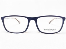 NEW Emporio Armani EA3070 5471 Mens Blue/Brown Rectangle Eyeglasses Frames 54/17