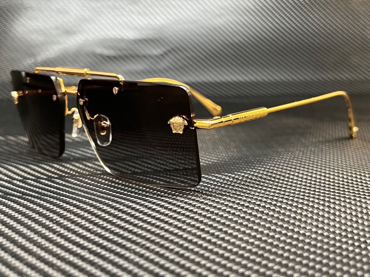 VERSACE VE2245 10028G Gold Rectangle 60 mm Women