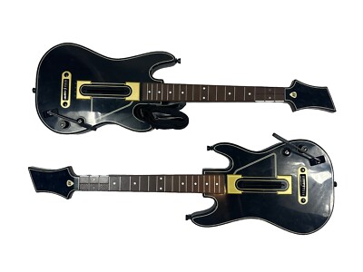 2 Activision Guitar HERO POWER Wireless Controller Xbox 360 One Strap NO Dongle