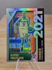 Aleksej Pokusevski 2020-21 Panini Flux Freshman Year Silver RC Thunder 