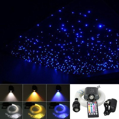 16w Rgbw Music Led Fiber Optic Star Ceiling Light Kit 335pcs 0 75