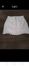 White denim skirt 