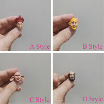 Painted 1/12 Scale The Journey To The West Characte Head Sculpt Fit 6''SHF Figure