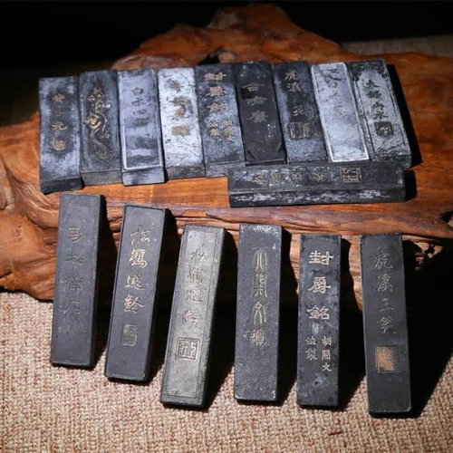 3Pc 20-30 Year Old Ink Stick Oil Soot Inkstick Calligraphy Painting Sumi-E 31g