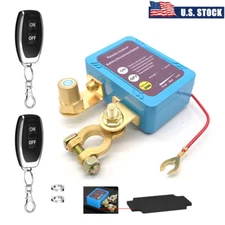 Car Battery Remote Control Disconnect Smart Voltage Power Kill Switch 12V 240A