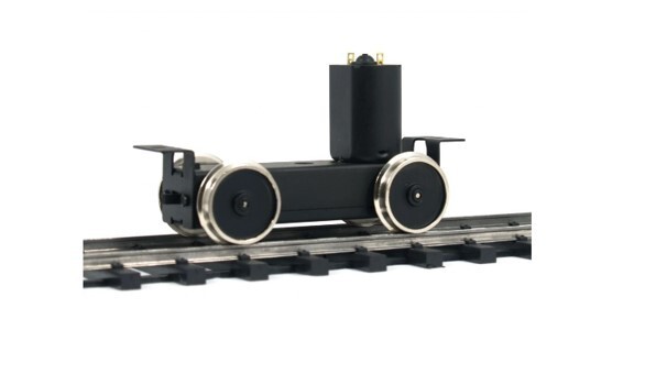 Moteur embiellage 2 axes 243 HF avec roues de 24mm ETS pour châssis 040 ferroviaire