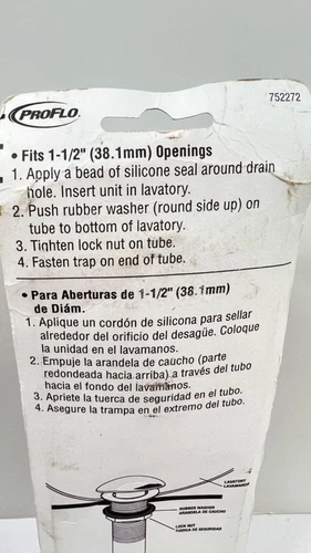 ProFlo PF333ORB 1-1/2" Pop-Up Drain Assembly - Oil Rubbed Bronze - Picture 4 of 5