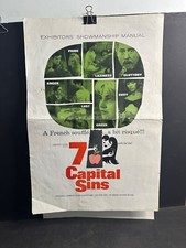 1963 Press Book Showmanship Manual, 7 CAPITAL SINS, Italian-French Movie