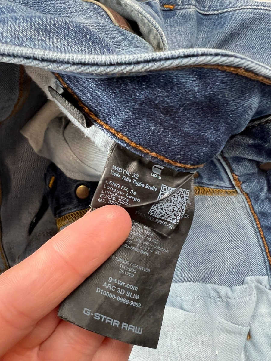 G Star Raw Jeans Men 32x34 Blue Arc 3D Slim | eBay
